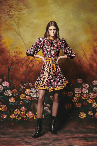 ALDER DRESS PURPLE CORDUROY - CELIA B