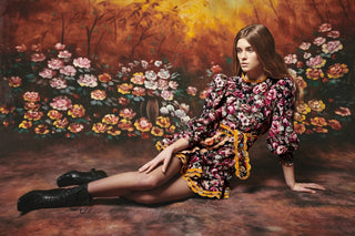 ALDER DRESS PURPLE CORDUROY - CELIA B