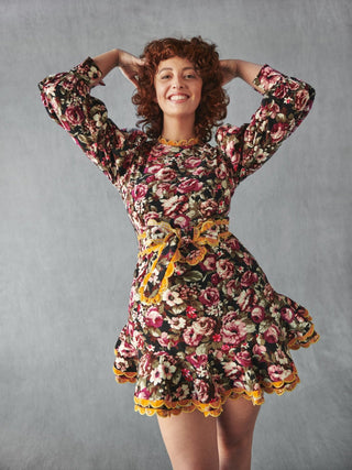 ALDER DRESS PURPLE CORDUROY - CELIA B