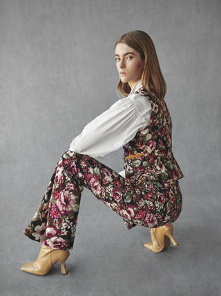 Balzac Waistcoat Purple - CELIA B