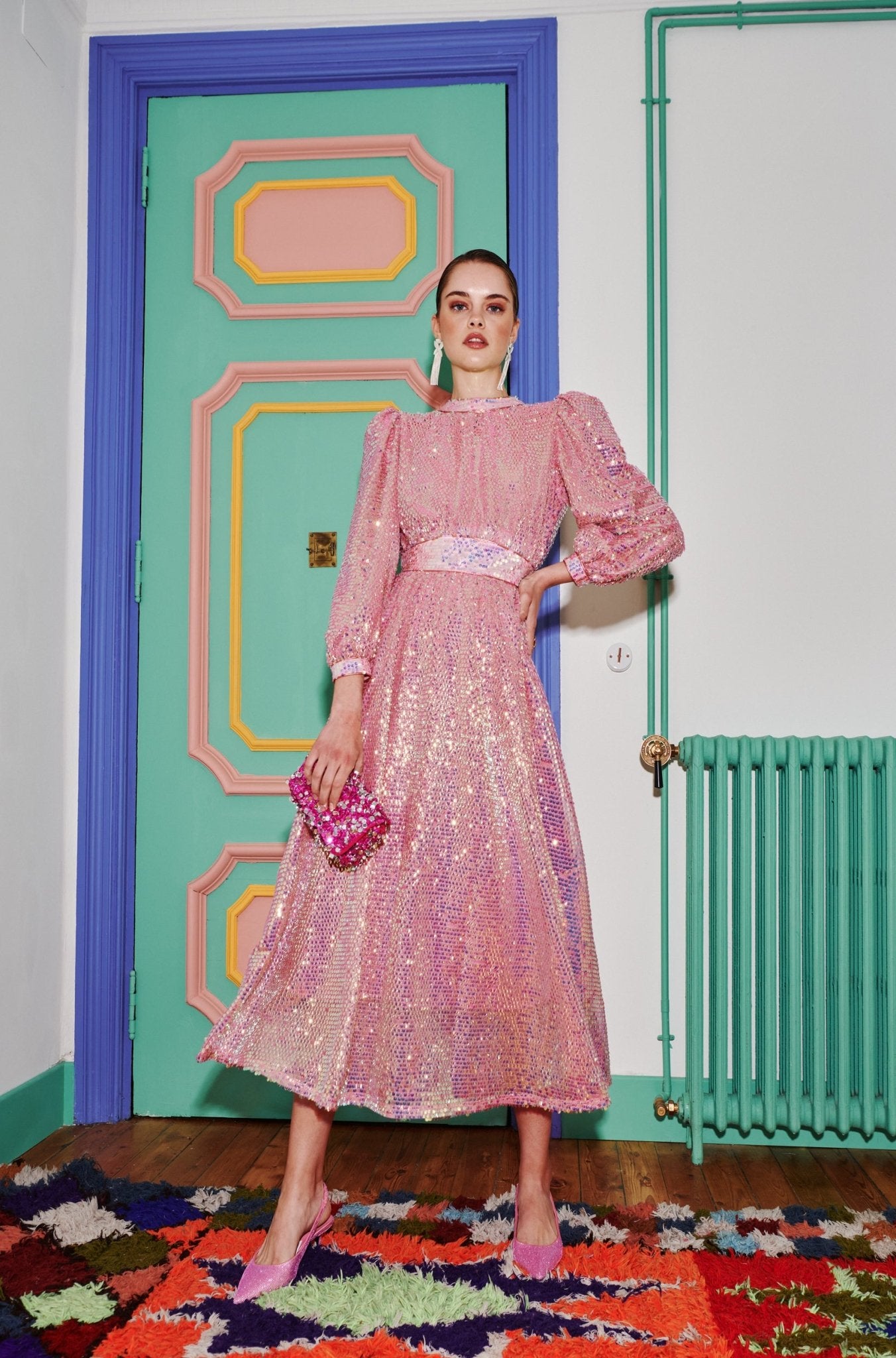 Bunzi Dress Pink XXL