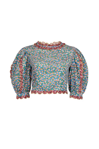 CEDDAR TOP GREEN COTTON - CELIA B