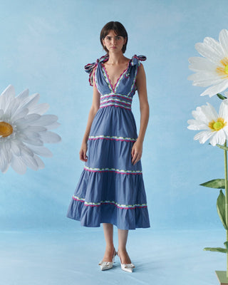 Chelili Dress Blue - CELIA B