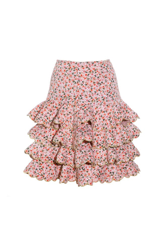 CHIHUAHUA SKIRT WHITE COTTON - CELIA B