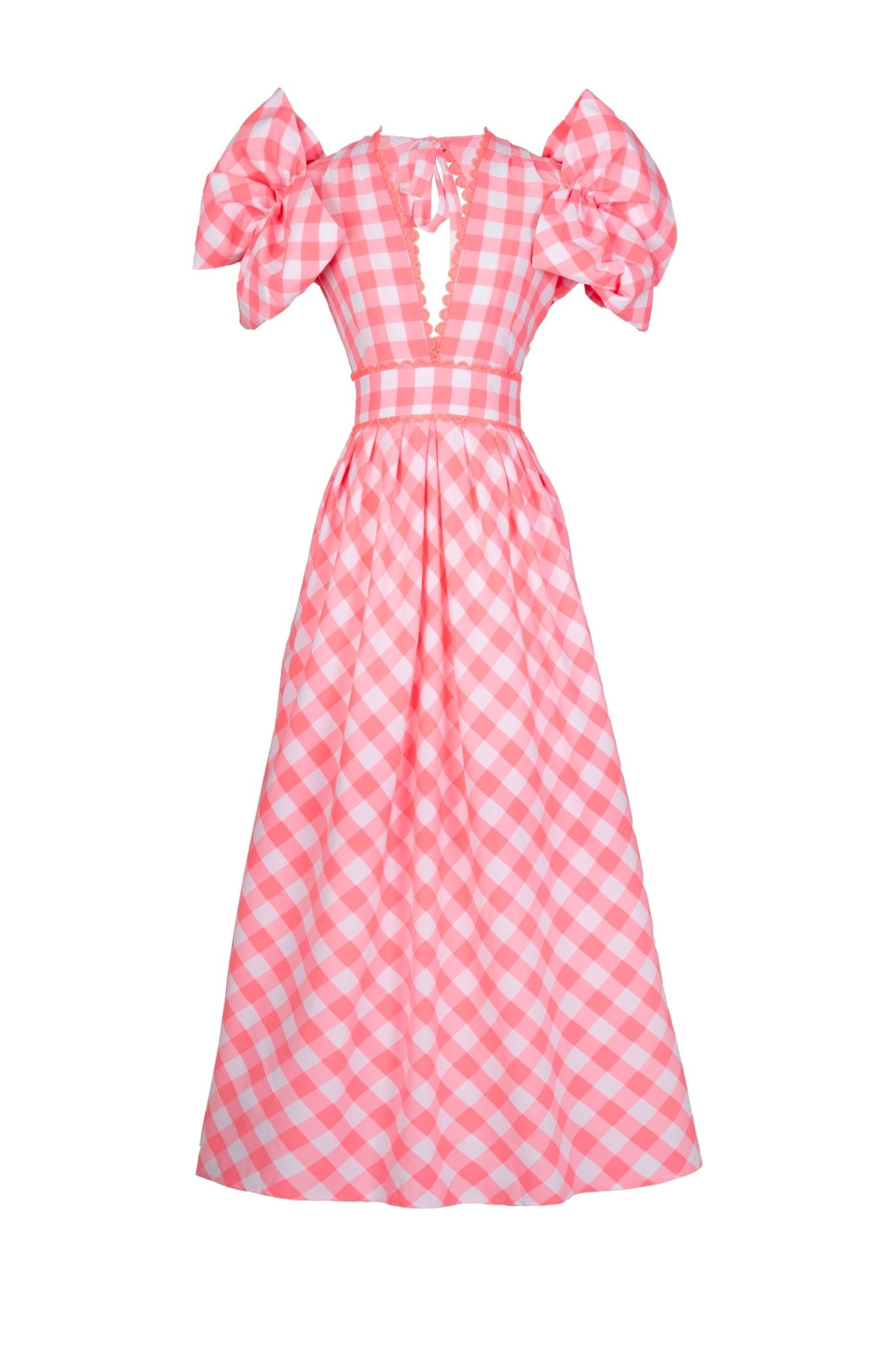 pink and white gingham dress Pink Curazao Vichy Dress CeliaB Pink / XS