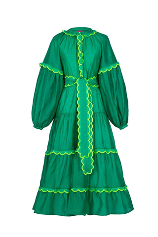 Flame Dress Green - CELIA B