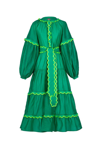 Flame Dress Green - CELIA B