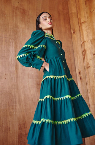 Hasu Dress Green - CELIA B