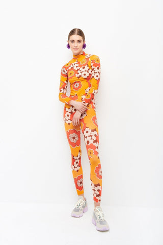IDRA TURTLE NECK TOP - ORANGE - CELIA B