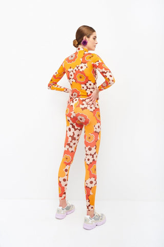 IDRA TURTLE NECK TOP - ORANGE - CELIA B