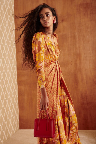 KAZBEK DRESS ORANGE - CELIA B