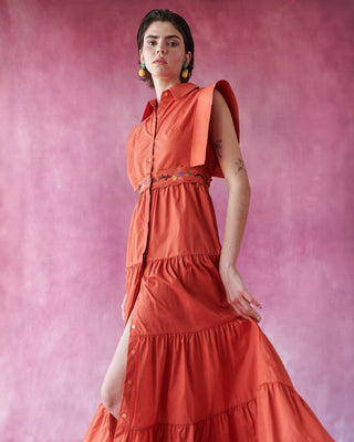 Lucero Dress Orange - CELIA B