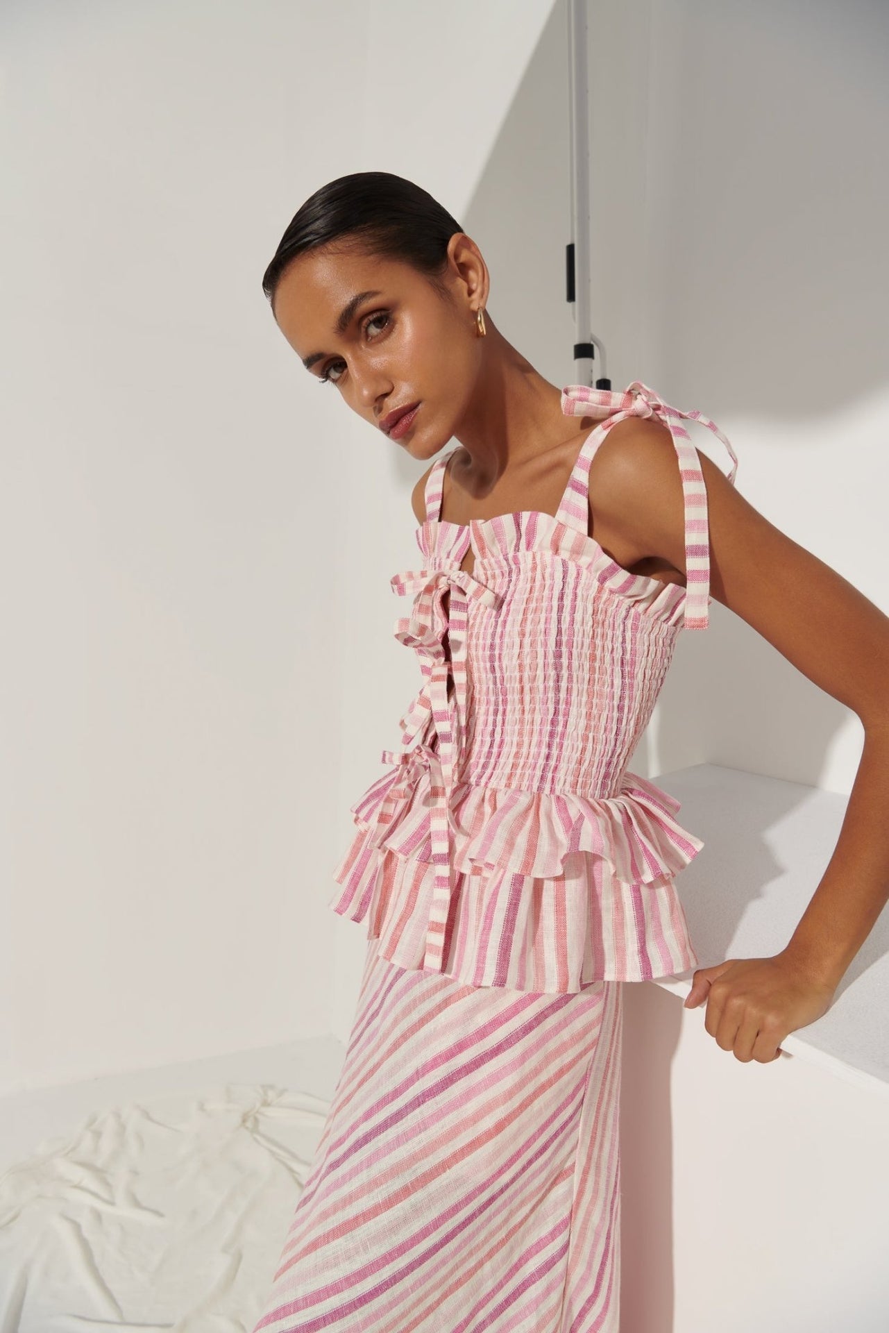 celia b pink dress Pink Curazao Vichy Dress CeliaB Pink / XS