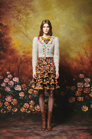 REDWOOD CARDIGAN WHITE - CELIA B