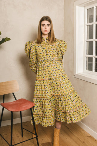 SABINA DRESS GREEN - CELIA B