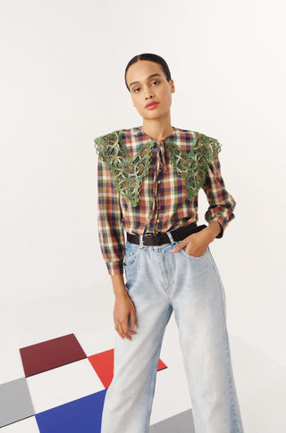 Saule Top Green/Brown - CELIA B