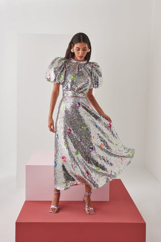 Seraph Dress Silver - CELIA B