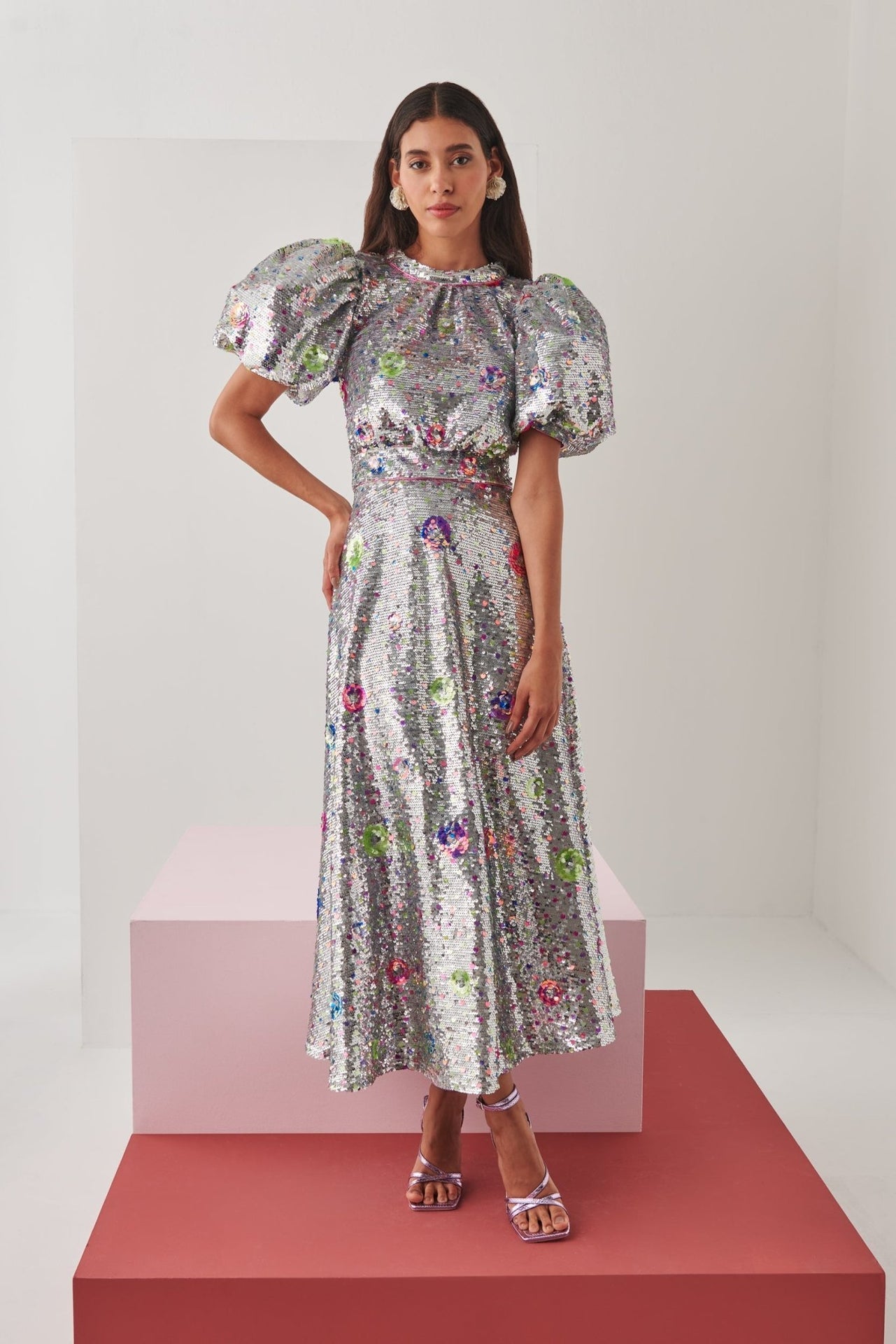 celia silver sequin maxi dress Sage Celia Silver Sequin Maxi Dress