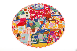 SET OF 2 ROUND PLACE MAT - CELIA B