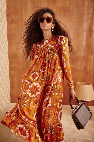 TAI DRESS ORANGE - CELIA B