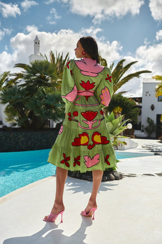 ZIRCON DRESS GREEN - CELIA B